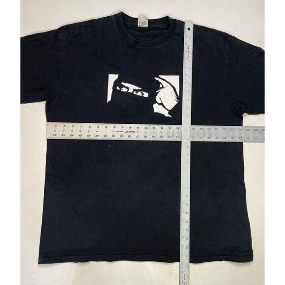 VINTAGE Ask A Ninja Dot Com Graphic T-shirt Men XL Black Short Sleeve - Picture 8 of 8
